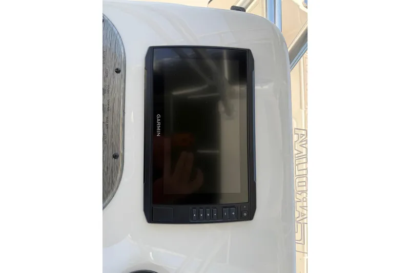 Slide: The Image of Garmin display on 2023 Carolina Skiff 21 LS boat dashboard. - 96