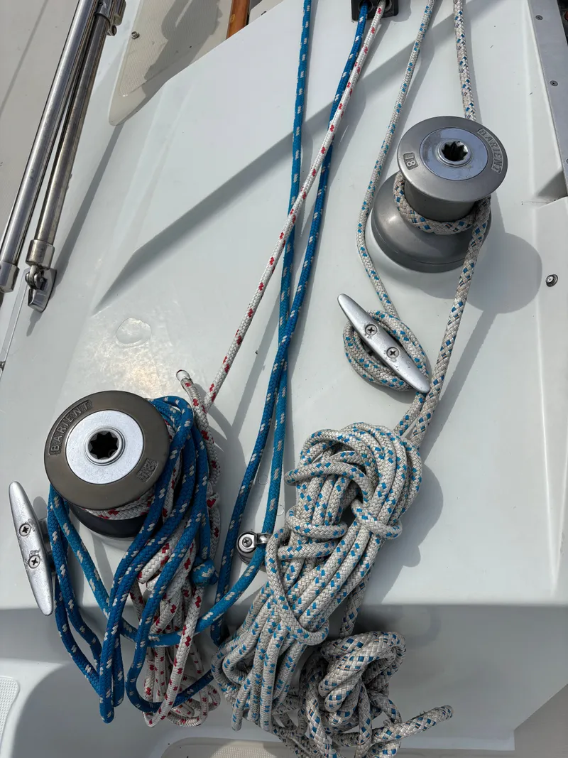 Slide: The Image of Covered helm on a 1988 Ericson 34-2 yacht. - 47