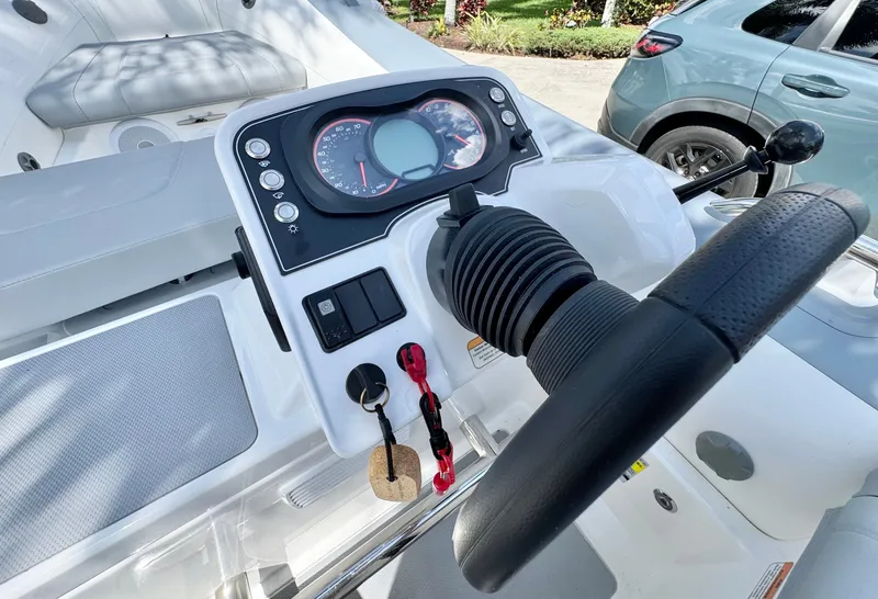 Slide: The Image of Dashboard of Williams Jet Tenders Sportjet 395, year 2025. - 14