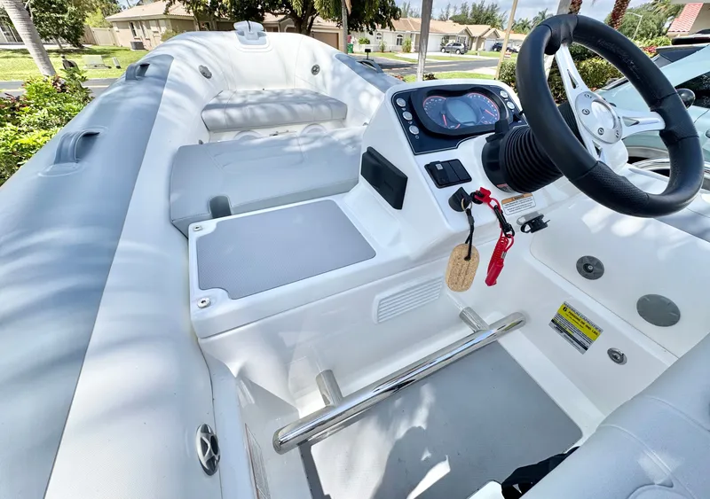 Slide: The Image of Interior of Williams Jet Tenders Sportjet 395, model year 2025. - 17