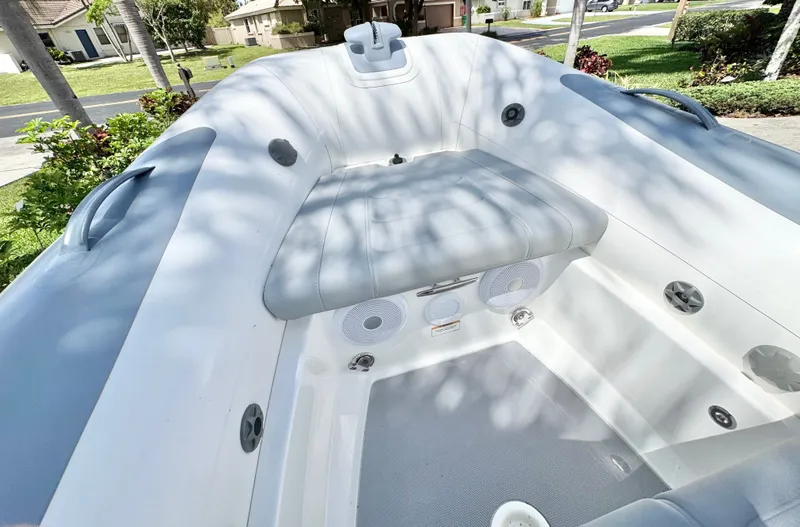 Slide: The Image of Interior of Williams Jet Tenders Sportjet 395, model year 2025. - 22
