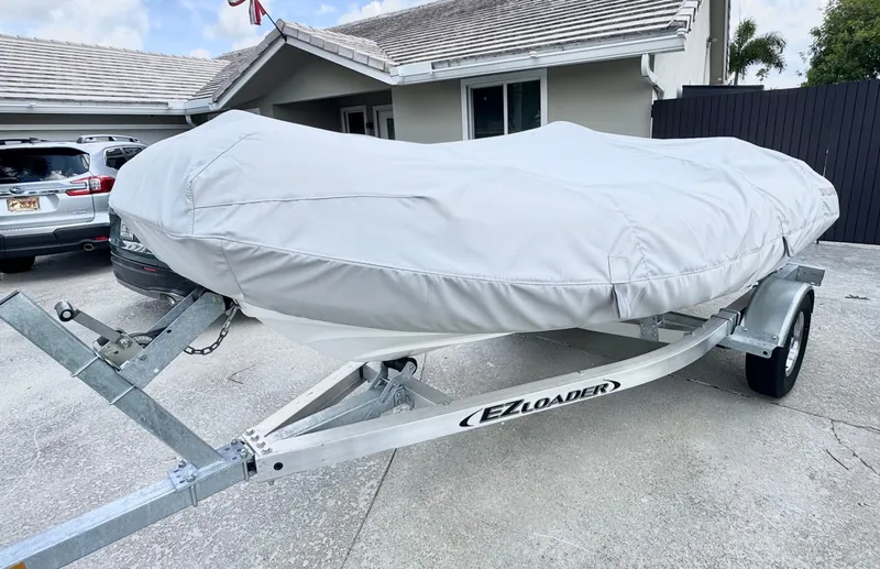 Slide: The Image of Covered Williams Jet Tenders Sportjet 395 on trailer, year 2025. - 4