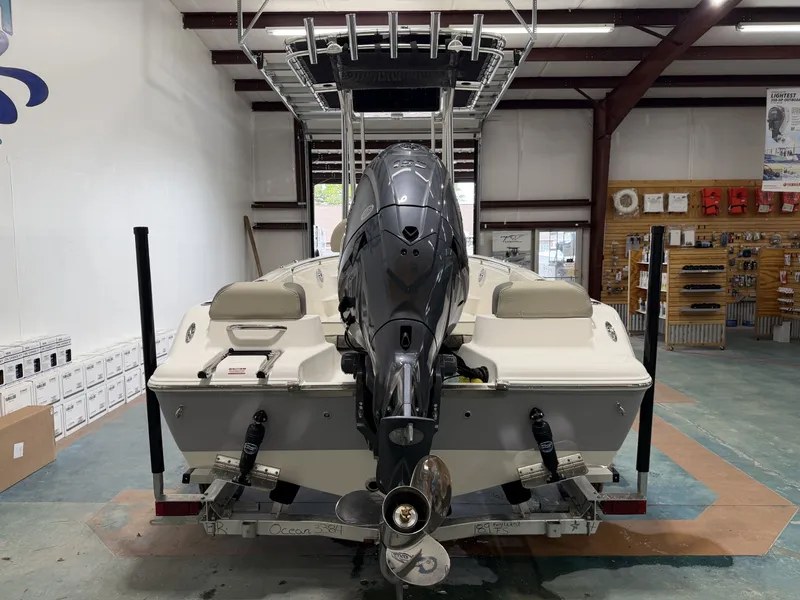 Slide: The Image of Key West 189 FS 2026 boat in showroom. - 3