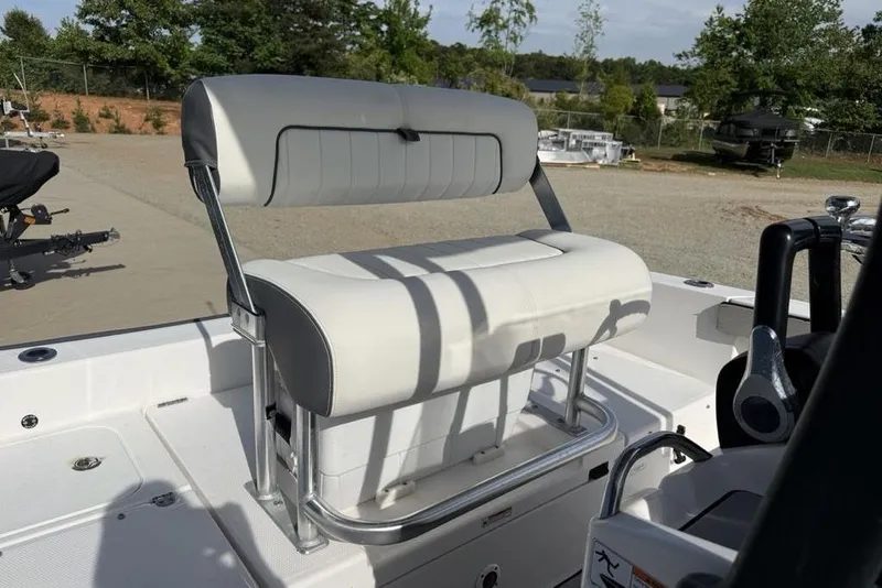 Slide: The Image of 2020 Yamaha Boats 210 FSH Sport, featuring a sleek, modern seating design. - 19