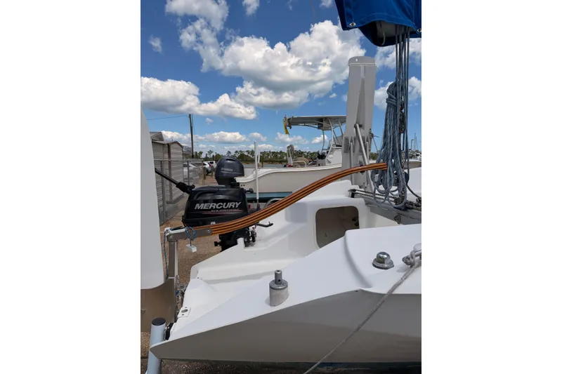 Slide: The Image of Custom kick-up rudder and tiller. - 7