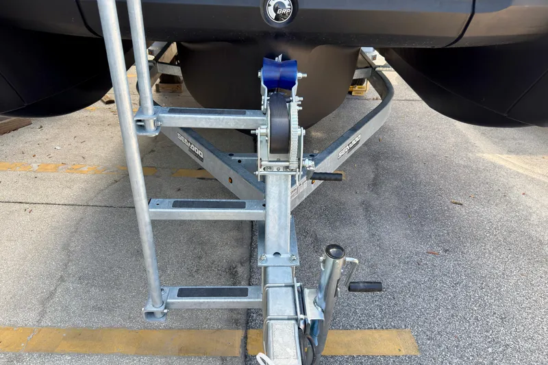 Slide: The Image of Trailer hitch of 2026 Sea-Doo Switch Cruise Limited 21, parked on concrete surface. - 25