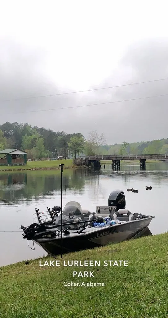 Slide: The Image of Bass Tracker Pro Team boat at Lake Lurleen State Park, Alabama. - 13