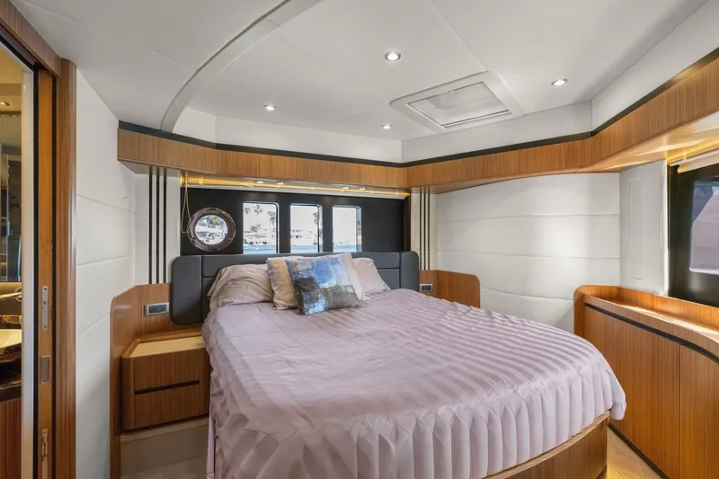 Slide: The Image of Luxurious bedroom interior of 2018 Absolute Navetta 52 yacht with modern design. - 14