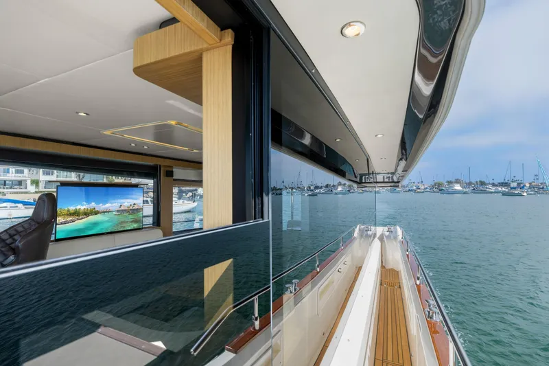 Slide: The Image of Engine room of 2018 Absolute Navetta 52 yacht, showcasing machinery and components. - 44