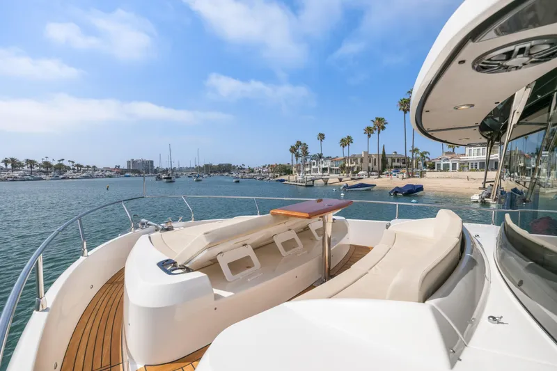 Slide: The Image of Interior cabin of 2018 Absolute Navetta 52 yacht with wooden finish and storage. - 45