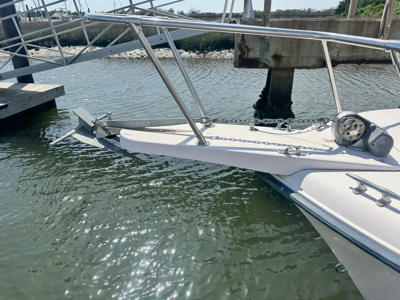 Slide: The Image of Bow of a 2002 Grady-White Sailfish 282 boat at dock. - 4