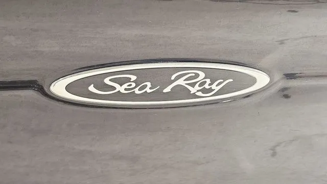 Slide: The Image of Sea Ray 200 Sundeck 2012 logo on gray background. - 28