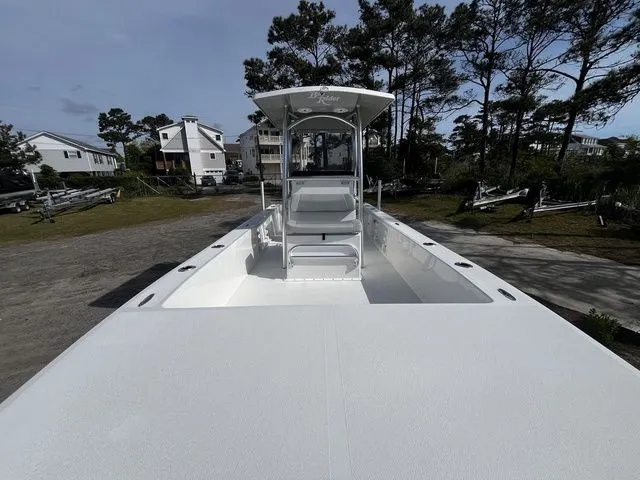 Slide: The Image of Bay Rider 2260 boat from 2026 on a parking lot. - 6