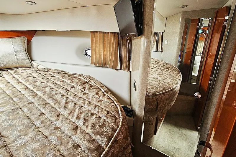 Slide: The Image of Interior of 2006 Formula 37 Performance Cruiser with cozy bed and modern amenities. - 17