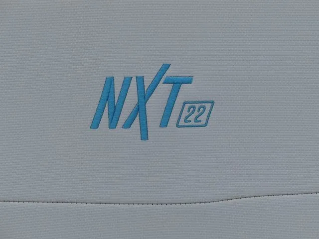 Slide: The Image of MasterCraft NXT22 2020 logo on gray background. - 32