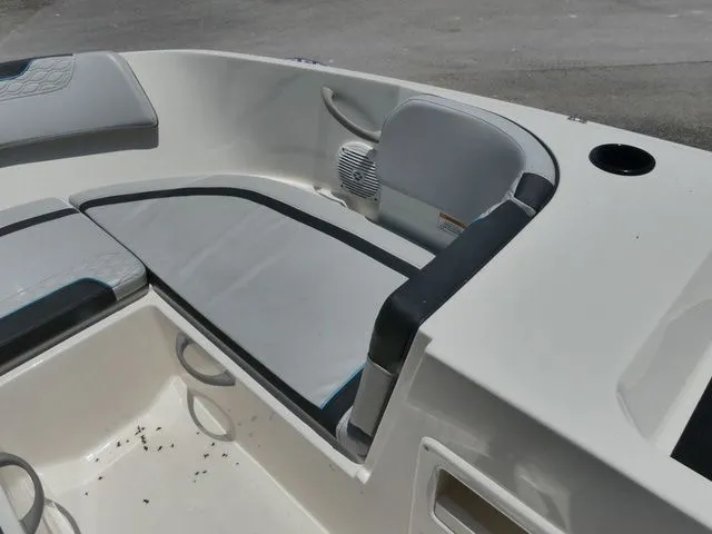 Slide: The Image of Interior of Bayliner Element M17 boat, year 2022. - 10