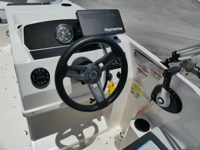 Slide: The Image of Bayliner Element M17 boat steering console, 2022 model. - 7