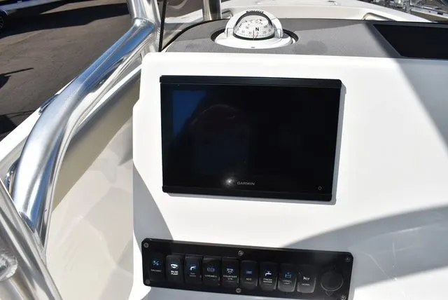 Slide: The Image of Dashboard of Key West 203 FS boat, 2026 model. - 35