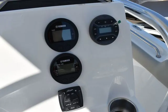 Slide: The Image of Dashboard of Key West 203 FS boat, year 2026. - 37