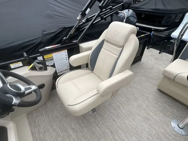 Slide: The Image of Comfortable captain's chair on Godfrey Sweetwater 2086 C Sport Tube 2026. - 19