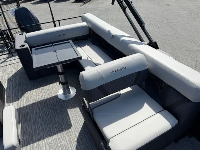 Slide: The Image of Interior of 2026 Viaggio Lago Z22B with stylish seating and table. - 3