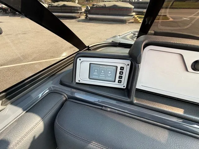 Slide: The Image of Interior view of 2023 Supra SL550 with touchscreen display. - 23