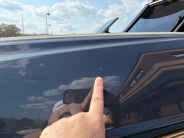 Slide: The Image of Close-up of a 2023 Supra SL550 with paint defect. - 24
