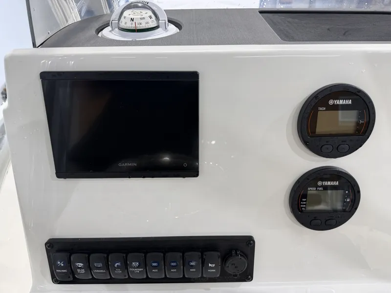 Slide: The Image of Dashboard of Key West 189 FS boat, 2026 model. - 17
