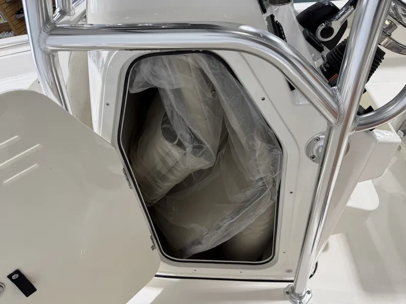 Slide: The Image of Storage compartment in Key West 189 FS boat, 2026 model. - 22