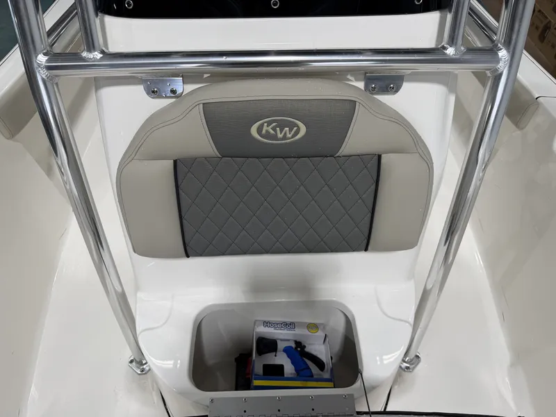 Slide: The Image of Key West 189 FS 2026 boat seat with storage compartment. - 28
