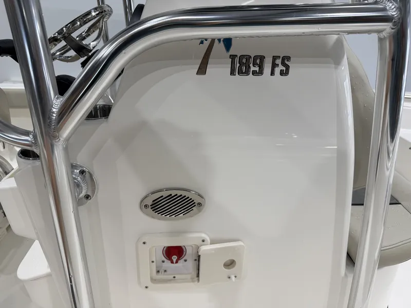 Slide: The Image of Key West 189 FS boat console, model 2026, close-up view. - 29