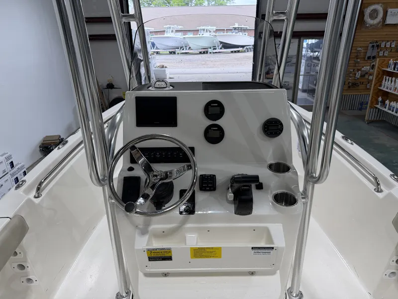 Slide: The Image of Interior view of 2026 Key West 189 FS boat cockpit. - 30
