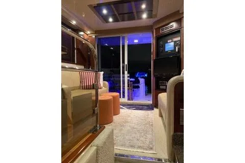 Slide: The Image of 2007 Sea Ray 36 Sedan Bridge bathroom with sink and toilet. - 12
