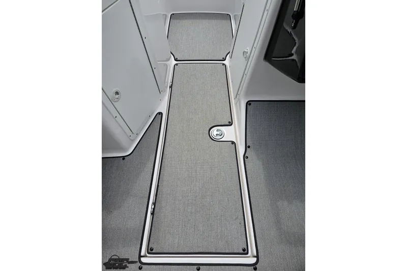 Slide: The Image of 2022 Yamaha Boats AR195 interior flooring with sleek, modern design and durable materials. - 47