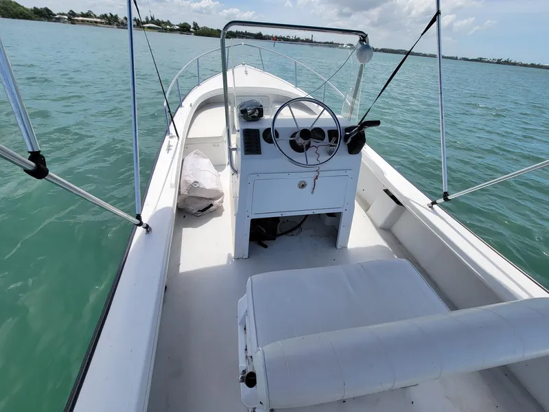 Slide: The Image of 2007 Eastern 20CC boat on calm water. - 4