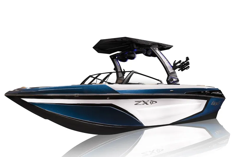 Slide: The Image of Manufacturer Provided Image: 2023 Tigé 25ZX boat with sleek design and modern features. - 6
