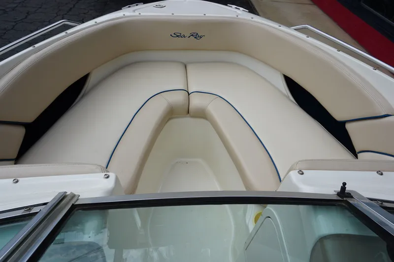 Slide: The Image of Wakeboard stored in a Sea Ray 210 Signature boat compartment. - 7