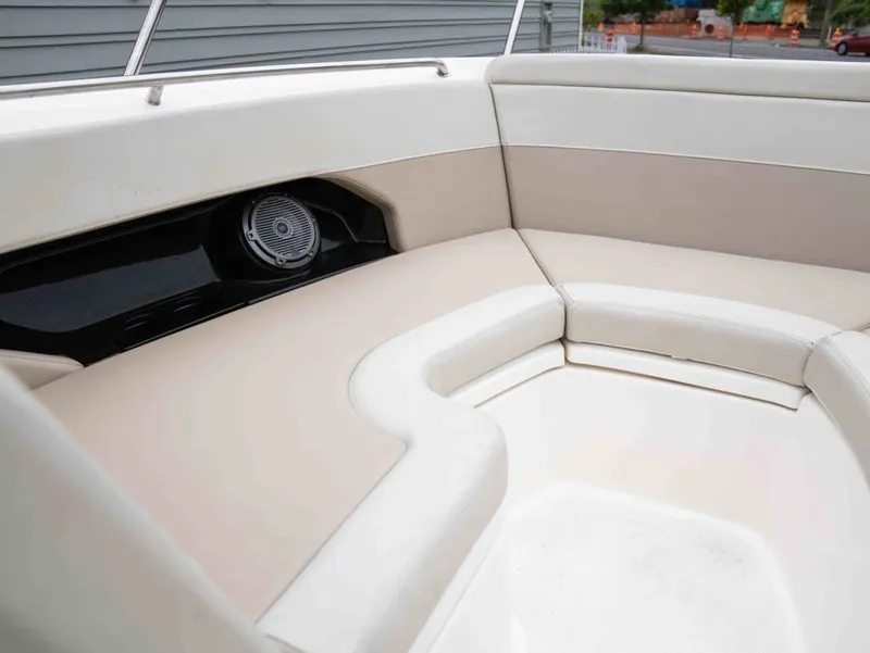 Slide: The Image of Interior of 2022 Boston Whaler 240 Vantage with speaker. - 14