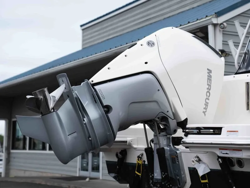 Slide: The Image of 2022 Boston Whaler 240 Vantage with Mercury outboard motor. - 22
