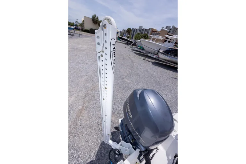 Slide: The Image of 2015 Sportsman Heritage 211 Center Console with Yamaha outboard motor and Power-Pole anchor. - 22