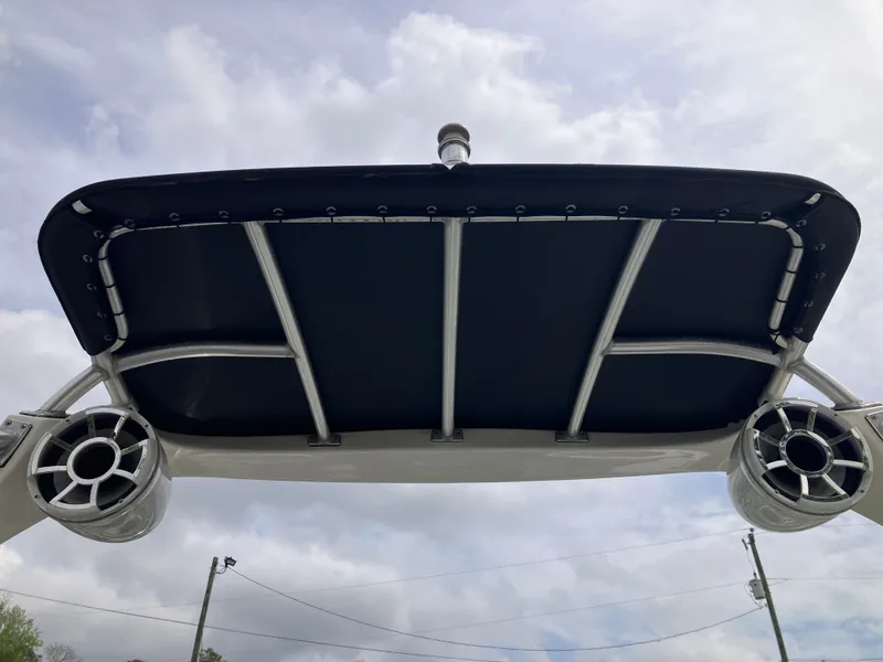 Slide: The Image of View of the canopy on a 2008 Sea Ray 270 SLX boat. - 25
