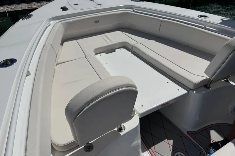 Slide: The Image of 2023 Sea Hunt Gamefish 27 Forward Seating with spacious, cushioned bow area. - 8