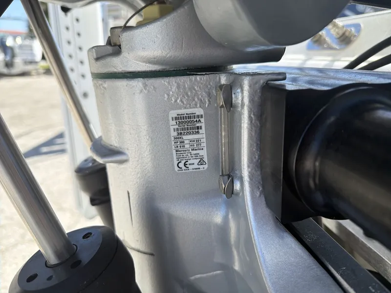 Slide: The Image of Close-up of a 2023 Ranger 2510 engine with serial number sticker. - 14