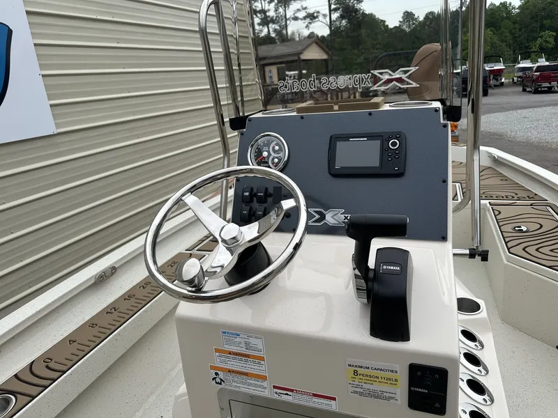Slide: The Image of Steering console of Xpress Hyper-Lift Bay Series 150SHO-SEADECK 2026. - 7