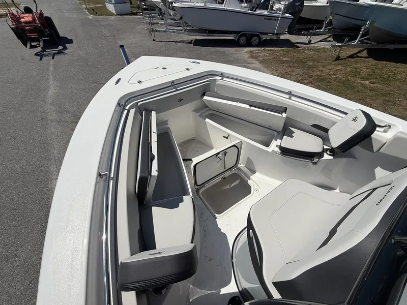 Slide: The Image of Interior view of Sea Pro 222 Center Console boat, year 2026. - 9