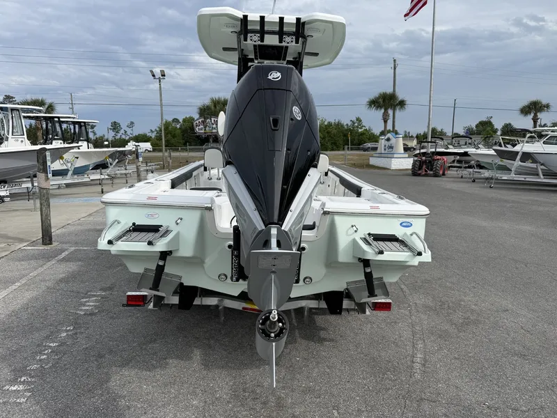 Slide: The Image of Rear view of 2026 Tidewater 2300 Carolina Bay boat at the marina. - 5