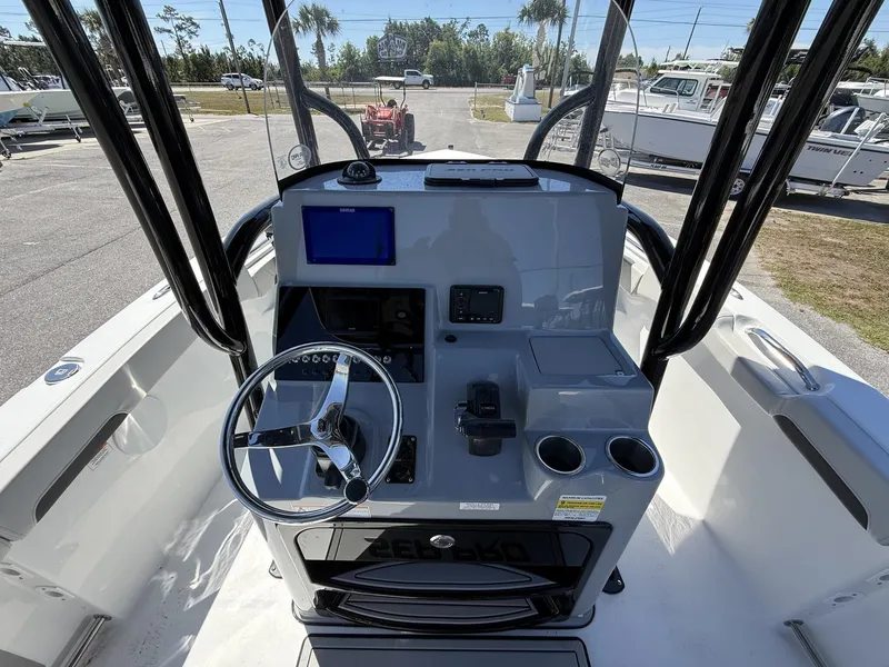 Slide: The Image of Interior view of the 2026 Sea Pro 222 Center Console boat. - 5