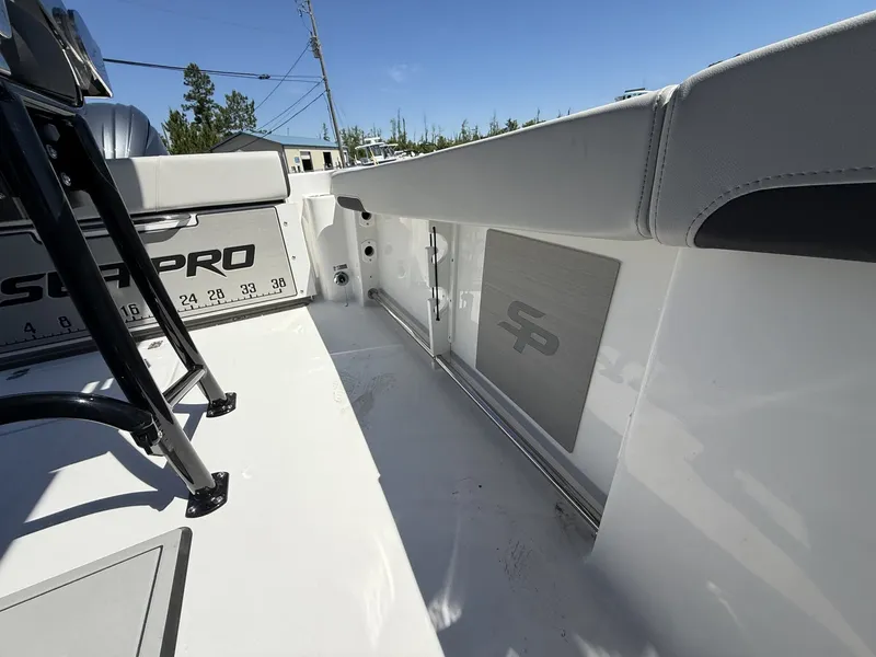 Slide: The Image of Interior view of Sea Pro 222 Center Console boat, year 2026. - 7
