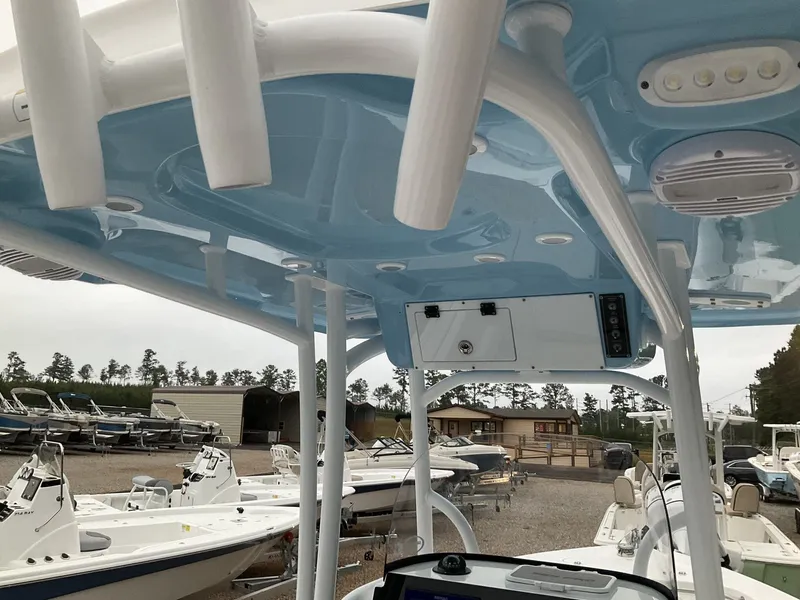 Slide: The Image of Interior view of a 2024 Sea Pro 222 Center Console boat. - 4