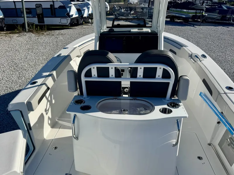 Slide: The Image of Interior view of the 2025 Sea Pro 262 DLX boat. - 6
